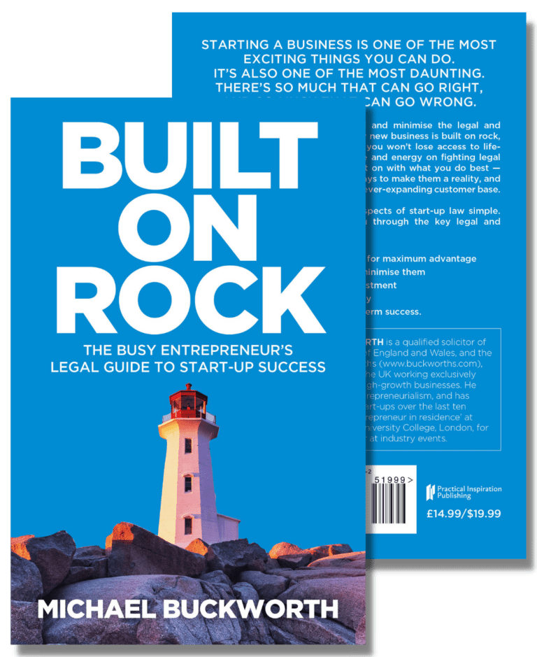 Built on Rock startup law book cover