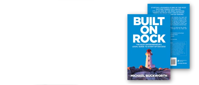 Built on Rock startup law book cover